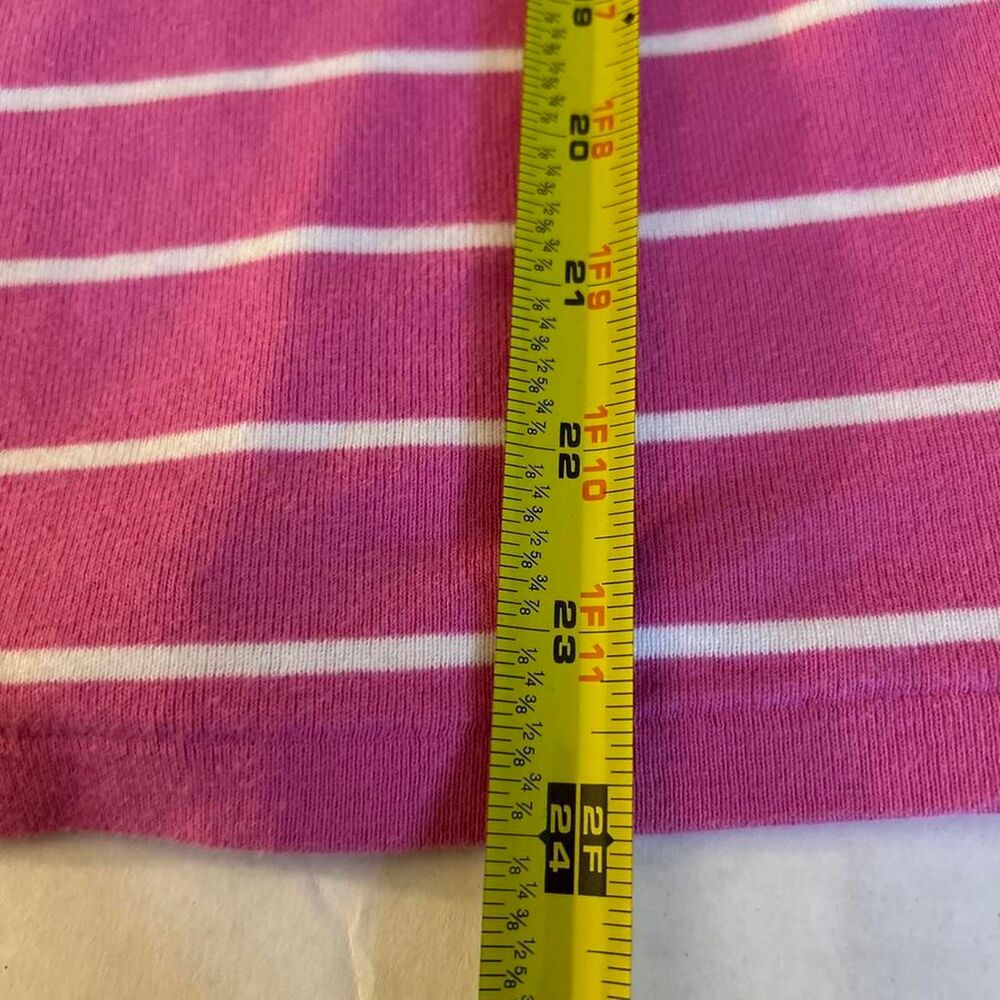 Ralph-lauren Women's Pink and White T-shirt - Picture 4 of 6